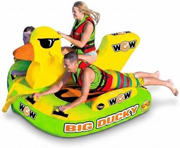 Wow Sports Big Ducky Towable Deck Tube - 1-3 Person - 510 lb Capacity - Duck Design - for Boating - Youth & Adults
