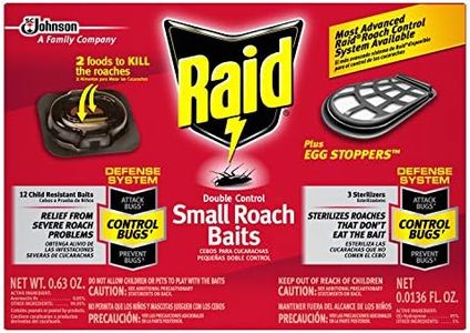 Raid Double Control Small Roach Baits Plus Egg Stopper 12 Count (Pack of 1)