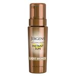 Jergens Natural Glow Instant Sun Body Mousse, Light Bronze Tan, 6 Ounce Sunless Self-tanner, for a Natural-looking Tan