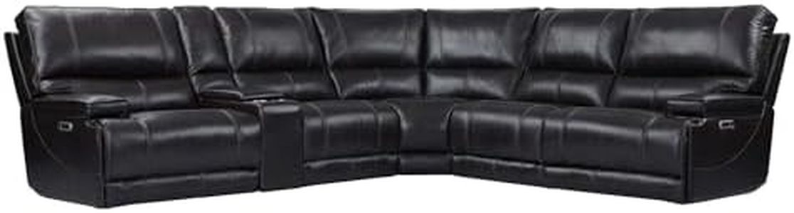 Parker Living Whitman - Verona Coffee - Powered by Freemotion 6 Piece Modular Power Reclining Sectional with Power Adjustable Headrests
