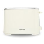 Morphy Richards Equip Cream 2 Slice Toaster - Defrost And Reheat Settings - 2 Slot - Stainless Steel - 222065