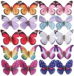 inSowni 20 Pack Multi Colors Butterfly Alligator Hair Clips Barrettes Bridal Wedding Accessories for Women Girls Kids