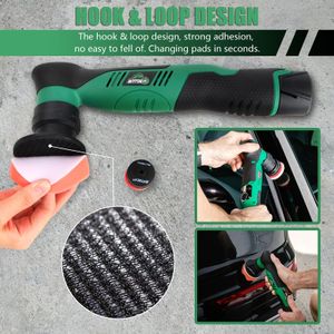 BATOCA S5 Cordless Mini Car Polisher Kit – Dual Action, 2 Batteries, 1"/3" Pads