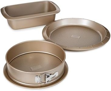 BergHOFF Balance 3Pc Nonstick Bake Pan Set, Apple/Chicken/Pumpkin Pie, Lightweight Carbon Steel, Ferno-Green, Non-toxic Coating Bakeware, Oven Safe Up To 450°F