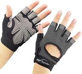 Hopedas Workout Gloves Weight Lifting Gloves Palm Support Protection for Men Women, Exercise Gloves Sports for Training, Fitness, Gym,Gray