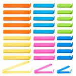 Provone 30PCS Bag Clips for Food Storage, Food Bag Clips Freezer Sealing Clips, 3 Assorted Sizes & 5 Colors, Reusable Food Clips for Keeping Food Packets Tightly Sealed, Fresh, Dry