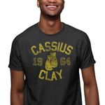 Muhammad Ali CASSIUSCLAY 2X T-shirt Black Heather Adult Men's Unisex Short Sleeve T-shirt