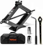 AV Steel Scissor Jack for Car 2 Ton (4409 lbs) Heavy-Duty Car Jack Kit, Universal Tire Jack Tool Kit - Portable Car Lift Jack with Ratcheting Handle and L-Wrench for Auto SUV MPV