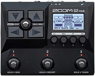 Zoom G2X Four Guitar Effects Processor with 75+ Effects & Amp Modeling, Multi-Layer IRs, Looper, Rhythm Patterns, Tuner & USB Audio Interface