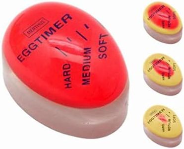 Nerthus FIH 233-Timer per Uova, Colore: Rosso, Porcellana, 9.5 x 14.5 x 5 cm