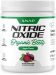 Snap Supplements USDA Organic Beet Root Powder, 3-in-1 Nitric Oxide Supplement, Support Healthy Blood Pressure and Blood Circulation, 250g