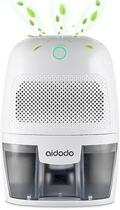 Aidodo Dehumidifier Mini Electric 600ml, Portable Dehumidifiers Absorb Water 300ml / 24h, Automatic Shutdown,Ultra Quiet Air Cleaner for Home, Kitchen, Garage, Wardrobe, Basement
