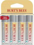 Burt's Bees Lip Balm, Moisturizing Lip Care, 100% Natural Origin, Ultra Conditioning with Shea, Cocoa & Kokum Butter (4 Pack)