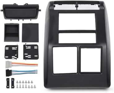 CHEDA Double Din Stereo Radio Dash Mounting Bezel kit Compatible with Jeep Wrangler TJ 1997 1998 1999 2000 2001 2002 95-6549