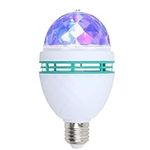 YOOLYER 1Pack Color Rotating Bulb E26 Party LED Bulbs,Multi Crystal Stage Lights for Disco,Color Changing Strobe RGB Bulb,Suitable for Indoor and Outdoor Birthday Parties,Clubs,Bars,Photography