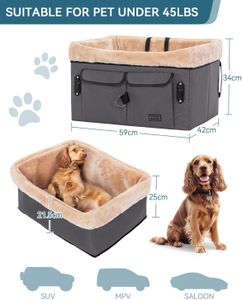 Petsfit Dog Car Booster Seat – Elevated Pet Travel Carrier