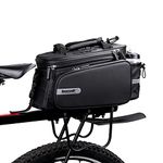 Huntvp Bike Trunk Bag Bike Rack Bag Bike Pannier Bag Rear Seat Bag Handbag for Bicycle Cargo Rack Saddle Bag Bicycle Commuter Bag Shoulder Bag Luggage Bag