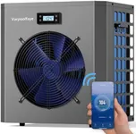 Varpoolfaye 16000 BTU Electric Heat Pump Pool Heaters For Above Ground Pools Wifi Control 5000 Gallon Pool Heater 120v 60Hz