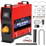 VELPAX 12V 8KW Diesel Air Heater, All in One Truck Heater, Portable Diesel Heater with Remote Control LCD Monitor and Silencer for Car Trucks Bus RV and Trailer