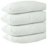 NIGHTSLEEP 4 Pack Deluxe Super Bounce Back Pillows - 2 Bedding Set - 2 Pairs plain pillows