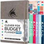 Clever Fox Budget Planner Pro - Financial Organizer + Cash Envelope Budget System. Monthly Finance Journal, Expense Tracker & Personal Account Book. Undated - Start Anytime. (7"x10") Gray