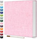 Artfeel Photo Album Self Adhesive Scrapbook,60 Pages Large Photo Book for 4x6,5x7,8x10 Pictures,DIY Album for Baby Wedding Family Travel Birthday,with Metallic Pen and Scraper