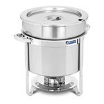 Royal Catering Stainless Steel Soup Chafing Dish Round Buffet Stew Sauce Food Warmer 10.5L RCCD-11-220 (Food Container Ø 27cm, Height 22cm, Water Pan Capacity 11L)