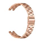 EANWireless Compatible for Garmin Lily Band, Metal Classic Stainless Steel Replacement Slim Accessory Fit for Garmin Lily Smartwatch Women Dressy, Rose Gold