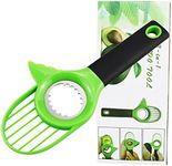 Tongke Avocado Slicer, 3-in-1 Avocado Tool BPA Free Material with Comfort-Grip Handle, Multi-Purpose for Kiwi Dragon Fruit, Green