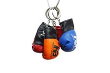 HB Hard Bodies Boxing Glove Style Keyring/Keychain - Multicolor - Set of 4