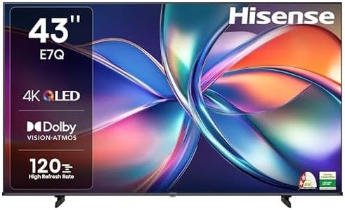 Hisense 108 cm (43 inches) E7Q Series 4K Ultra HD Smart QLED TV 43E7Q (Black)