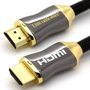 LCS - ORION - 2M - Câble HDMI 1.4 - 2.0 - 2.0 a/b - Professionnel - 3D - Ultra HD 4K 2160p - Full HD 1080p - HDR - Audio Return Channel (ARC) - CEC - Signal Vidéo Haute performance avec Ethernet