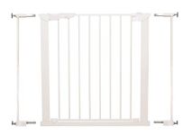 BabyDan Premier, Pressure Fit Stair Gate, Covers openings between 73.5-93.3 cm/28.9-36.7 inches, Baby Gate/Safety Gate, Metal, White, Made in Denmark - (Pet Gate/Dog gate)