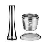 STYLEHEAVEN Refillable Coffee Capsule DIY Coffee Filter Pod for Nespresso with Tamper