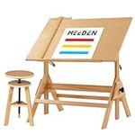 MEEDEN Drafting Table,Wood Drafting