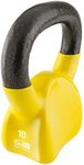 Classic Vinyl Coated Kettlebell with DVD and Training Manual 10lb - Yellow