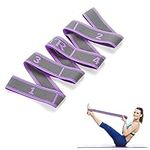 Yoga Straps for Stretching, Leg Stretcher Strap Flex Strap Yoga Stretch Assist Exercise Strap High Elastic Back Stretcher with 9 Adjustable Loops, for Yoga Pilates Flexibility