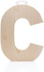 Hampton Art Wood Letter Chunky 8" C, Wooden Letters, Wood Letters, Wooden Letters Wall Decor, Large Letters 8 Inch, Small for Crafts