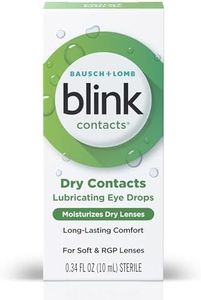 blink Contacts Lubricating Eye Drops 0.34 fl oz (10 mL) - Pack of 3