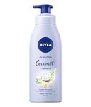 NIVEA Oil In Lotion Coconut & Monoi (400ml), Replenishing Body Lotion with a tropical Coconut Scent & Powerful Monoi Oil, Moisturising Cream, NIVEA Body Lotion