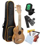 Martin Smith Premium Concert Ukulele with Tuner, Padded Bag & Spare Aquila Strings