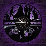 LED Vinyl Record Wall Clock with SW