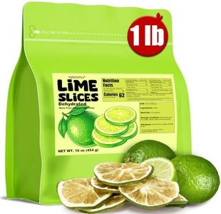 Dehydrated Lime Slices – 16 oz (Pack of 1) | All Natural, No Additives No Sugar | Dried Fruit for Cocktail Garnish, Drinks, Tea, Baking & Cooking | Dry Limes for Potpourri, Simmer Pot, Candle & Craft Decor