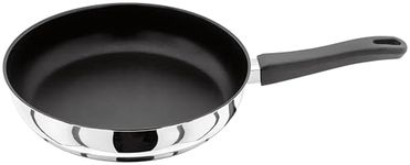 Judge Vista J222A Stainless Steel Non-Stick Large Skillet Frying Pan, 26cm, Induction Ready, Oven Safe, 25 Year Guarantee