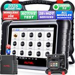 Autel Scanner MaxiCOM MK808BT PRO, 2026 Bidirectional Diagnostic Scan Tool as MK900BT, 2.0 BT Ver. of MK808S MX808S MX900 MK900, 3000+ Active Tests, 28+ Reset, Injector Coding, All Systems, OS 11