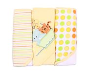 Spasilk Soft Terry Hooded Towel Set, 26" X 30", 3 Count, Yellow Ark