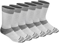 Dickies Men's Dri-tech Moisture Control Max Full Cushion Crew Socks Multipack, 3.0 Full Cushion White (6 Pairs), 6-12