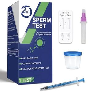 Sperm Check 2-in-1 at-Home Male Fertility Test – Easy One-Step Semen Analysis, Reliable Screening for Conception Readiness & Accurate Concentration Results in Minutes.