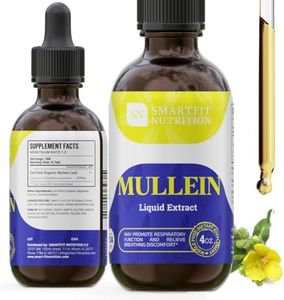 SN SMARTFIT NUTRITION Mullein - Mullein Leaf Extract Drops - Lung Cleanse - Supplement for Respiratory System Support - Verbascum Densiflorum - 4 oz