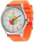 OWLCONIC Kids Watch - Analog Watches for Kids - Girls & Boys Watches Ages 7-10, Watches for Kids 8-12, Kids Analog Watch Telling Time Teaching Tool, Gift Watches for Girls and Boys Bright Orange